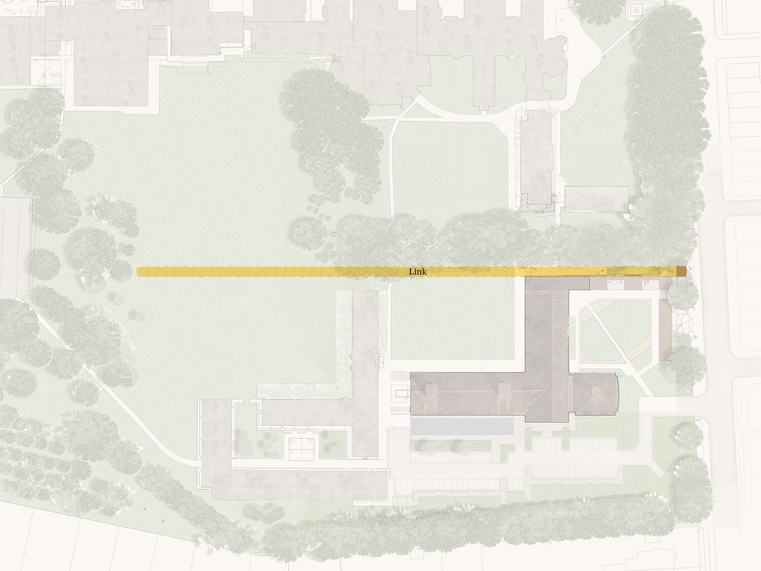 Movement plan for Homerton College Cambridge by architects CDC Studio