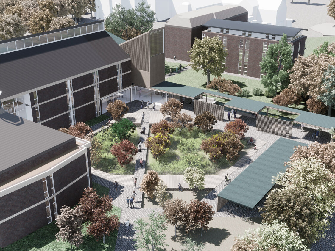 Overview of Homerton College Cambridge competition design by architects CDC Studio