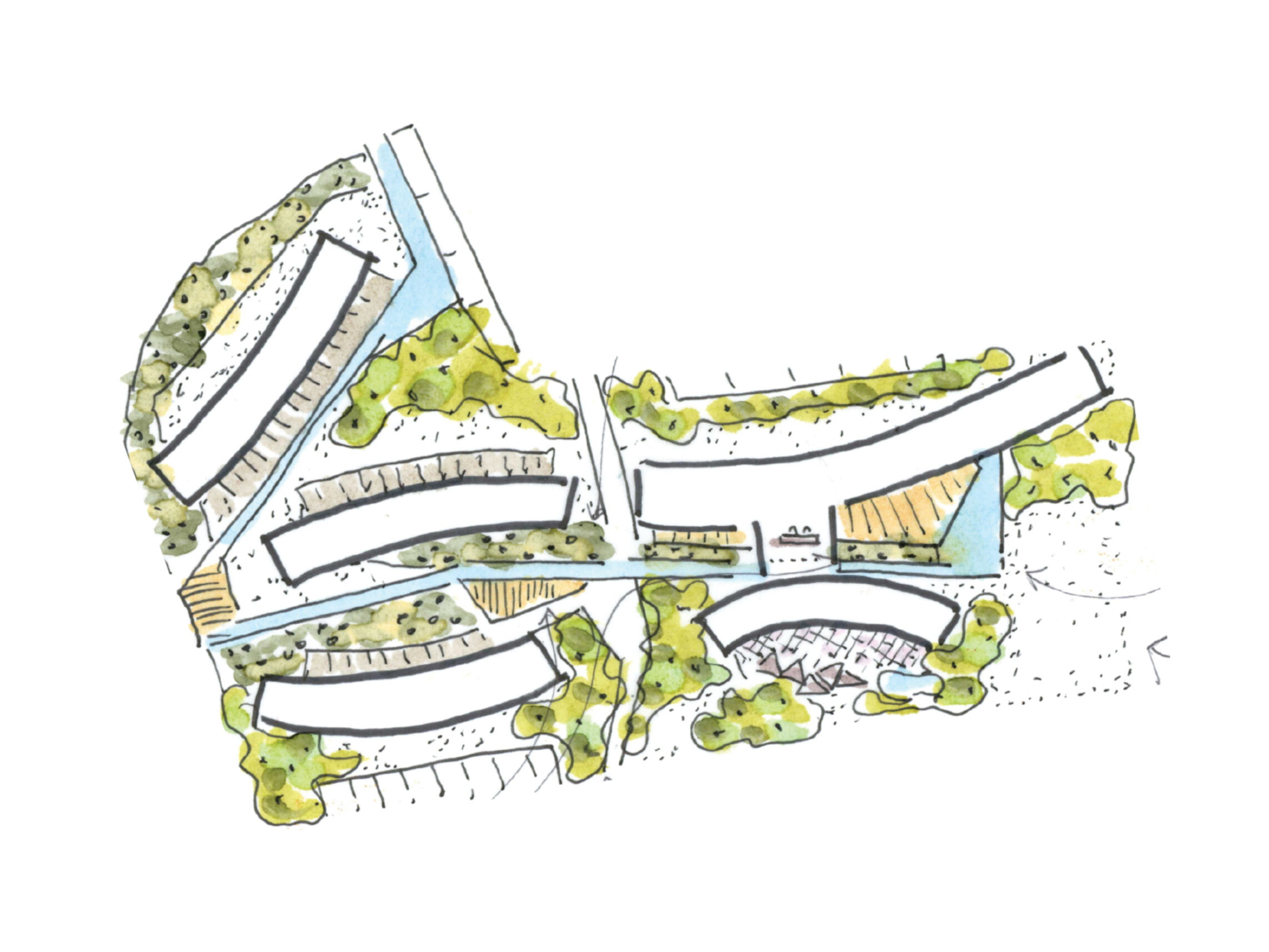 meeting on the village green landscape plan | Cambridge architects CDC Studio