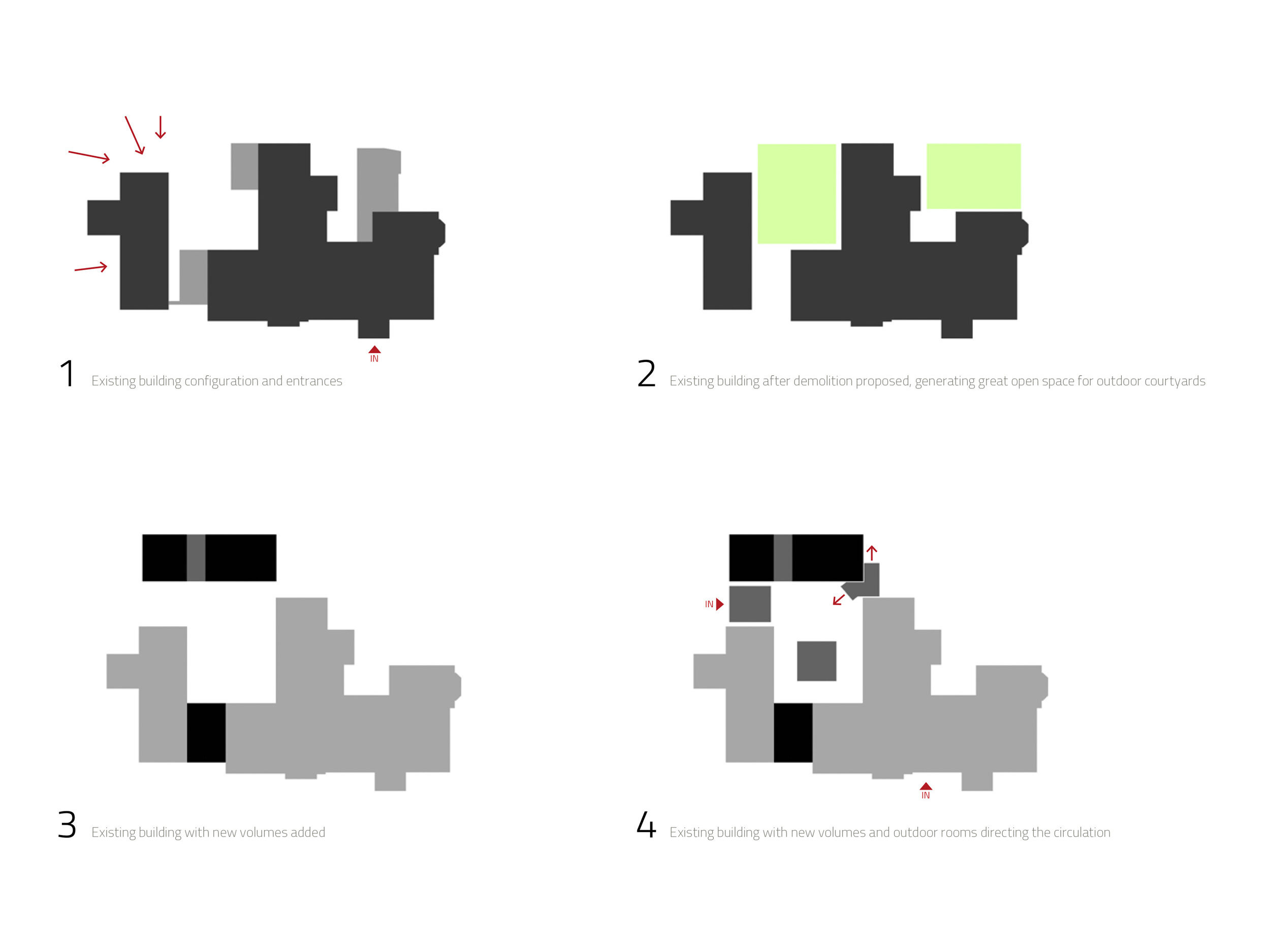 Concept plan for demolition and construction of specified areas, by CDC studio