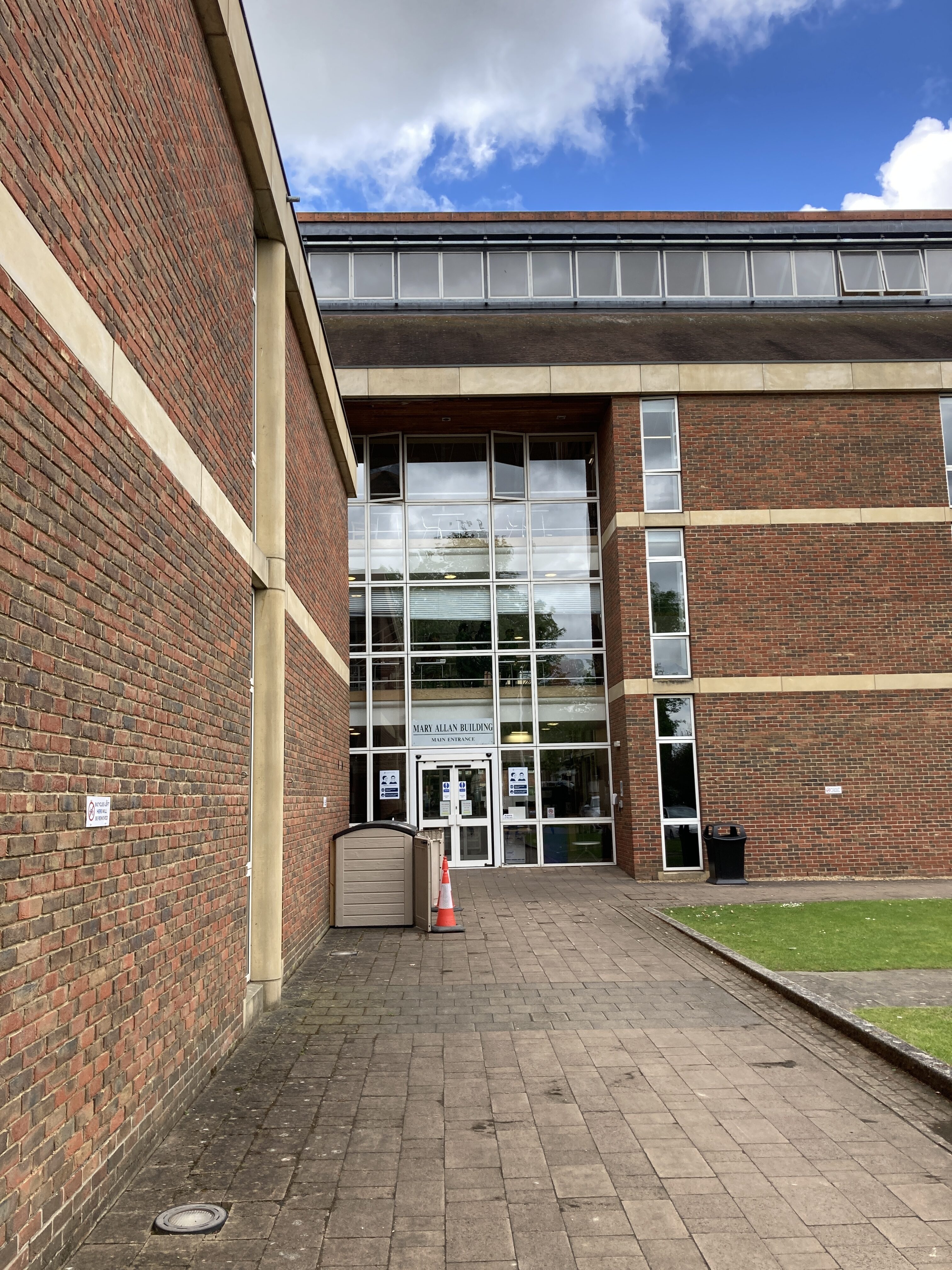 Approach to Homerton College, Cambridge,  Library Entrance for CDC Studio architects competition submission